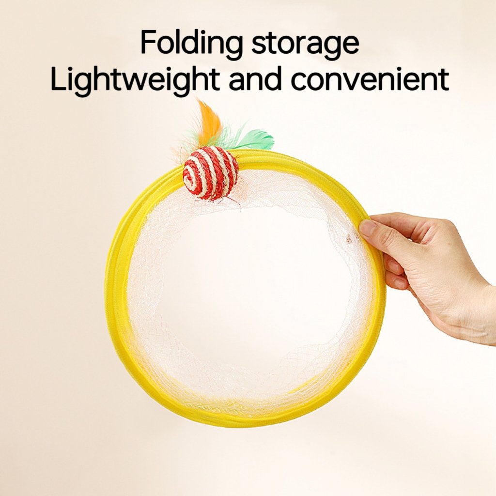 Cat toy folded for storage