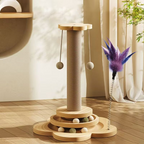 Scratching post in a living room