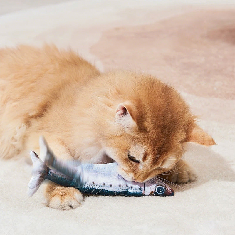 Fish cat toy detail