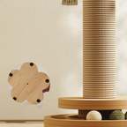 Cat scratching sisal post