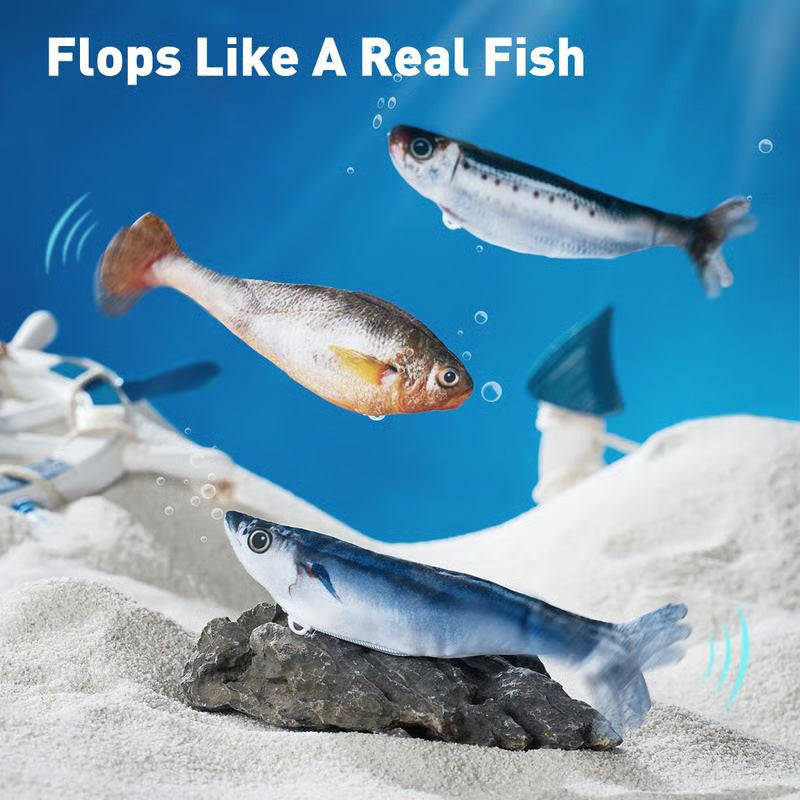 Fish toy flopping like a real fish