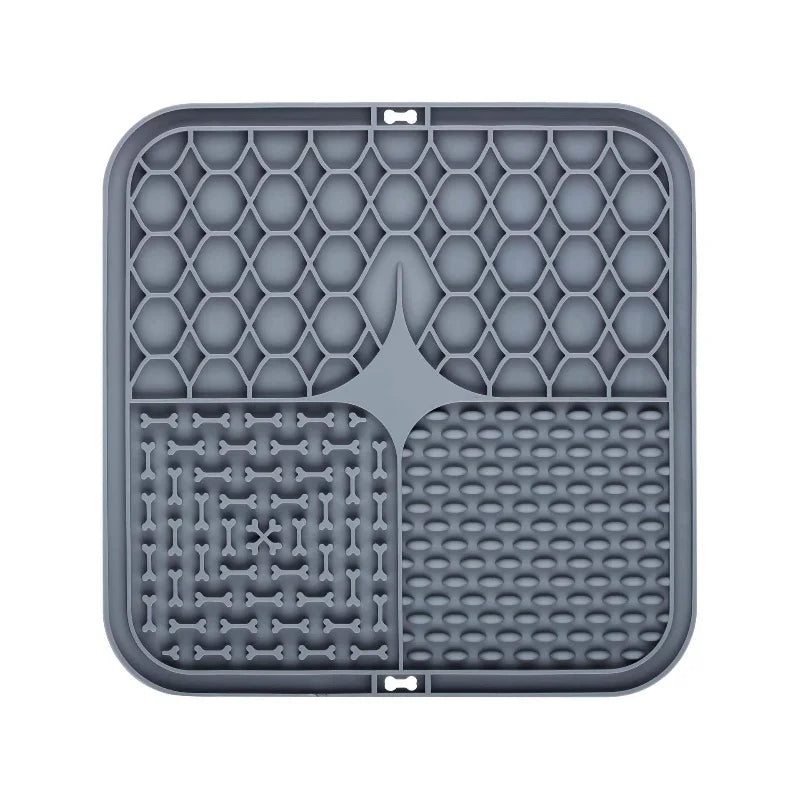 Grey lick mat