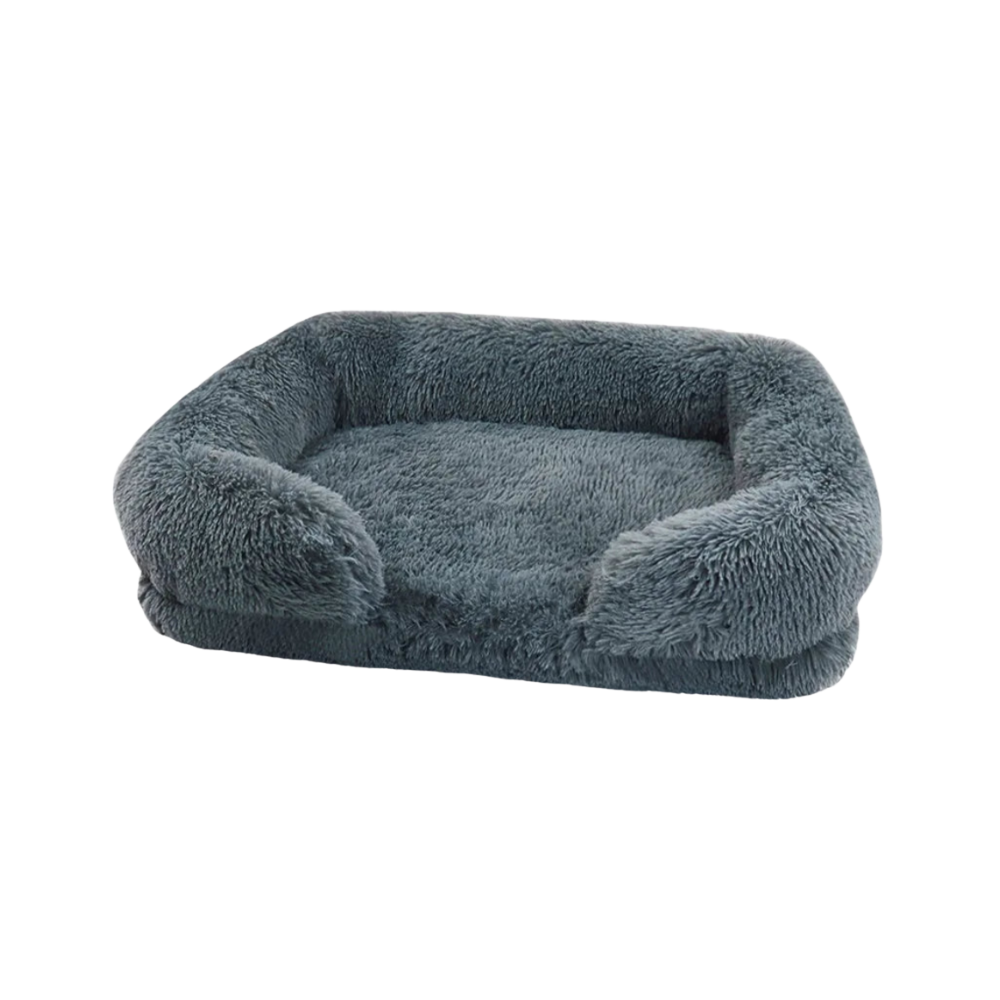 Dog Plush Bed | Calming Comfort | Non-Slip Base | Removable Cover | Soft & Durable Pet Cushion