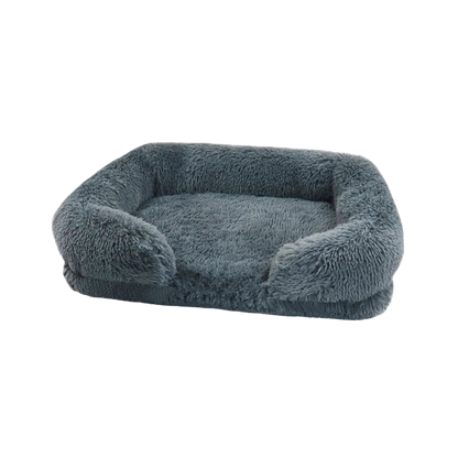Dog Plush Bed | Calming Comfort | Non-Slip Base | Removable Cover | Soft & Durable Pet Cushion