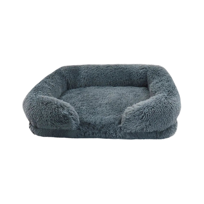 Dog Plush Bed | Calming Comfort | Non-Slip Base | Removable Cover | Soft & Durable Pet Cushion