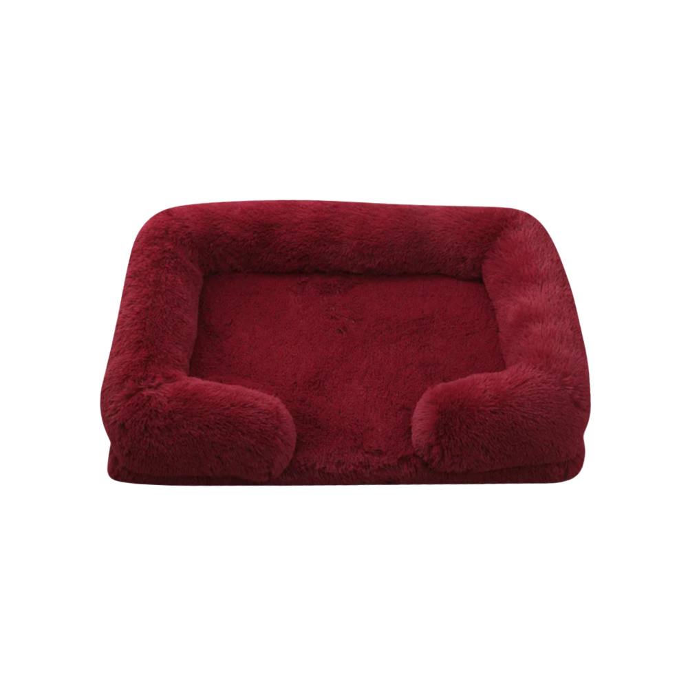 Dog Plush Bed | Calming Comfort | Non-Slip Base | Removable Cover | Soft & Durable Pet Cushion