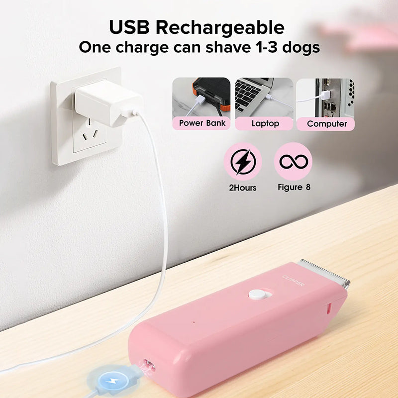 USB rechargeable pet clipper