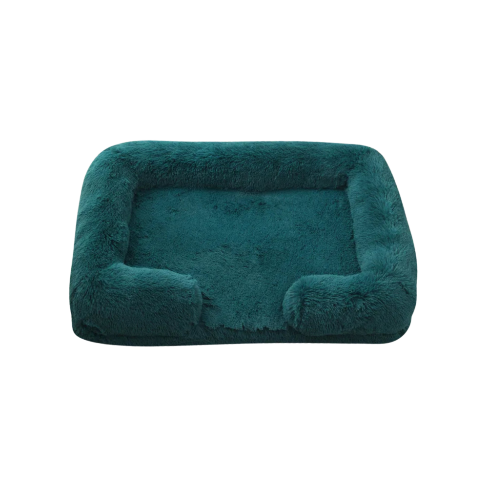 Dog Plush Bed | Calming Comfort | Non-Slip Base | Removable Cover | Soft & Durable Pet Cushion