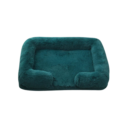Dog Plush Bed | Calming Comfort | Non-Slip Base | Removable Cover | Soft & Durable Pet Cushion