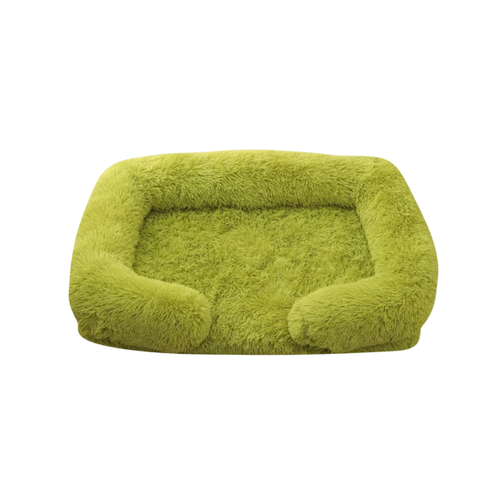Dog Plush Bed | Calming Comfort | Non-Slip Base | Removable Cover | Soft & Durable Pet Cushion
