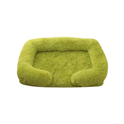 Dog Plush Bed | Calming Comfort | Non-Slip Base | Removable Cover | Soft & Durable Pet Cushion