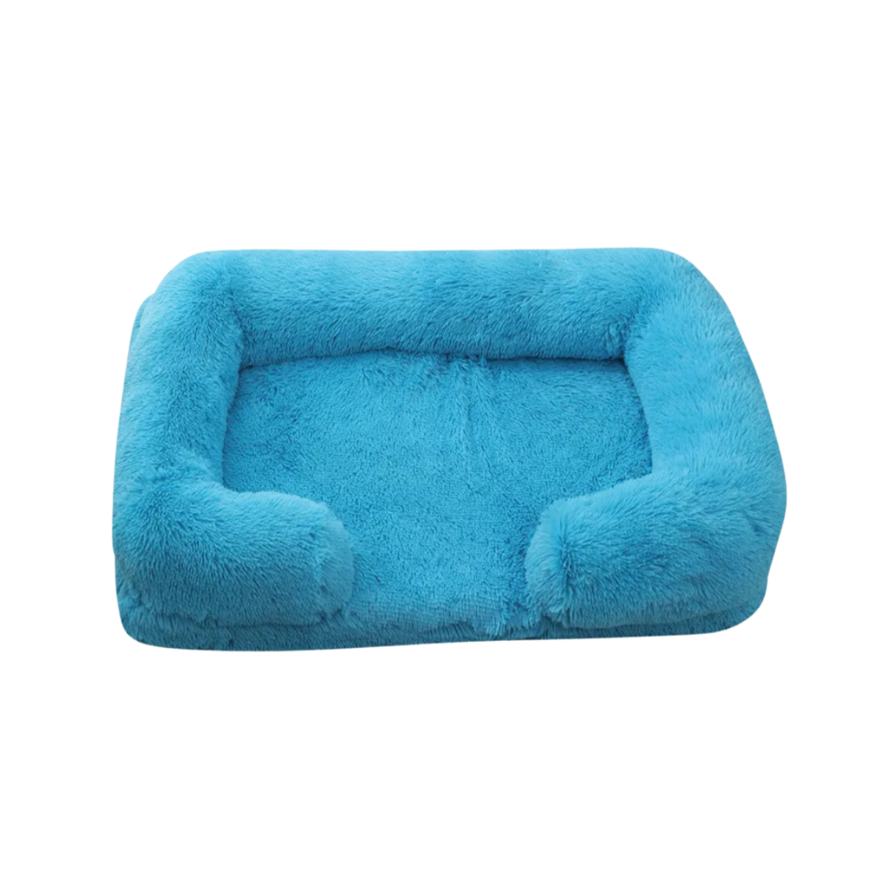 Dog Plush Bed | Calming Comfort | Non-Slip Base | Removable Cover | Soft & Durable Pet Cushion