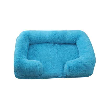 Dog Plush Bed | Calming Comfort | Non-Slip Base | Removable Cover | Soft & Durable Pet Cushion
