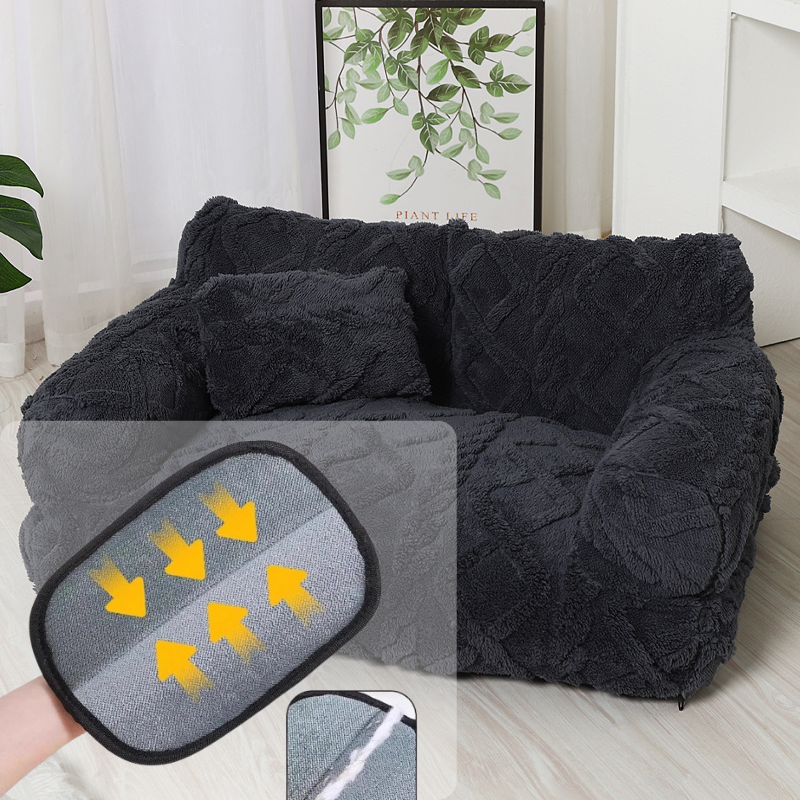 Pet sofa bed side view