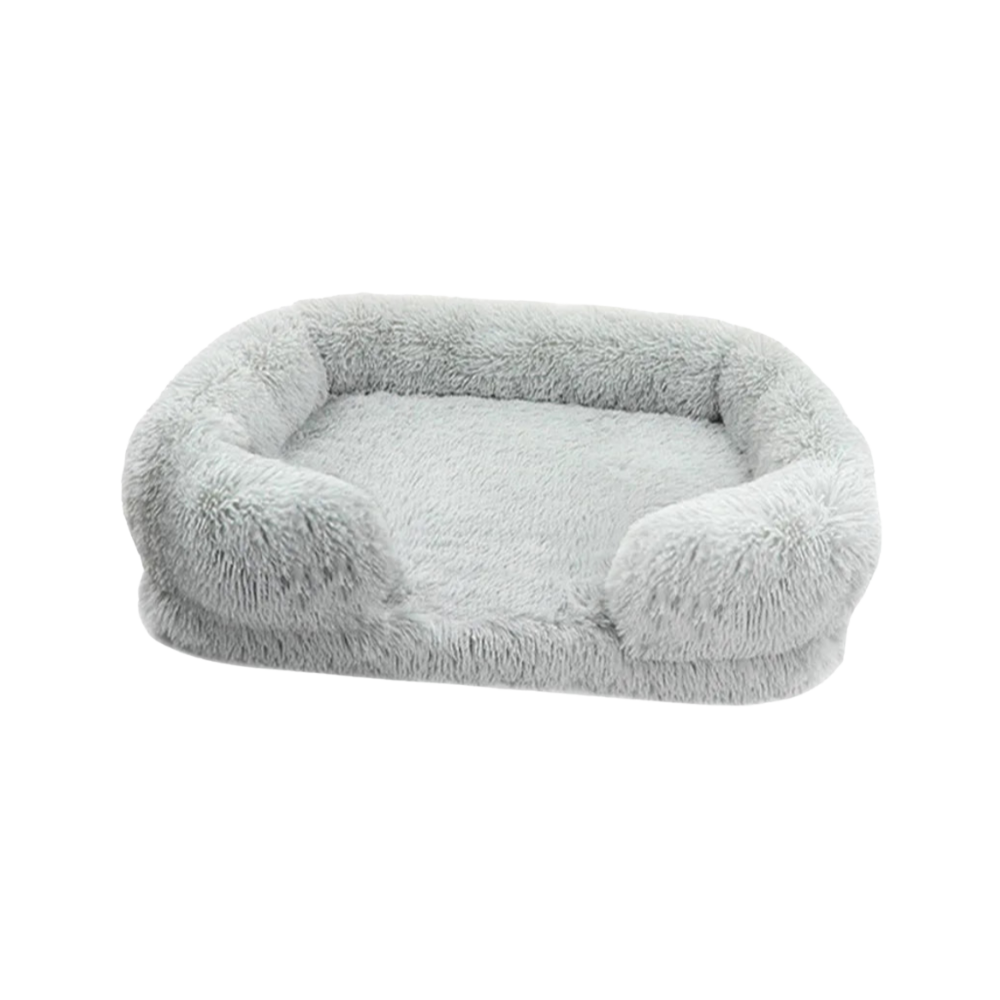 Dog Plush Bed | Calming Comfort | Non-Slip Base | Removable Cover | Soft & Durable Pet Cushion