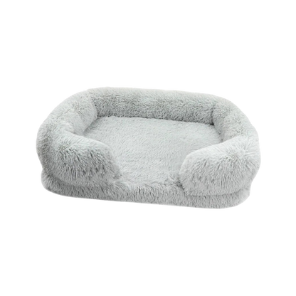 Dog Plush Bed | Calming Comfort | Non-Slip Base | Removable Cover | Soft & Durable Pet Cushion