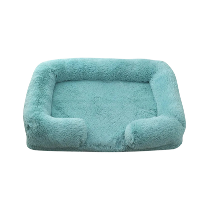 Dog Plush Bed | Calming Comfort | Non-Slip Base | Removable Cover | Soft & Durable Pet Cushion