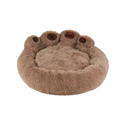 Fluffy Paws Dog Bed | Cozy Sleeper Sofa | Bear Paw Design | Supportive Filling | Non-Slip Base