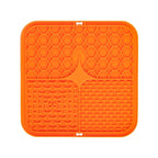 Orange lick mat