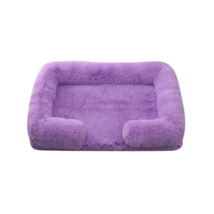 Dog Plush Bed | Calming Comfort | Non-Slip Base | Removable Cover | Soft & Durable Pet Cushion