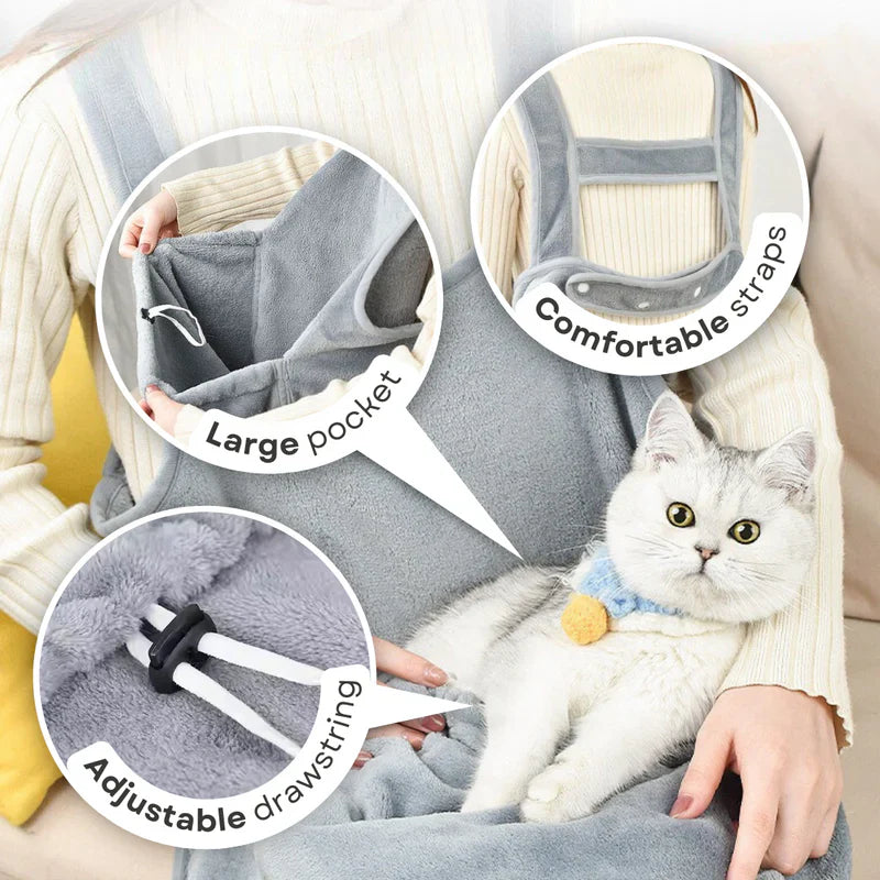 Cat grooming apron size view