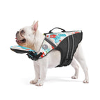 Sailboat print dog life jacket