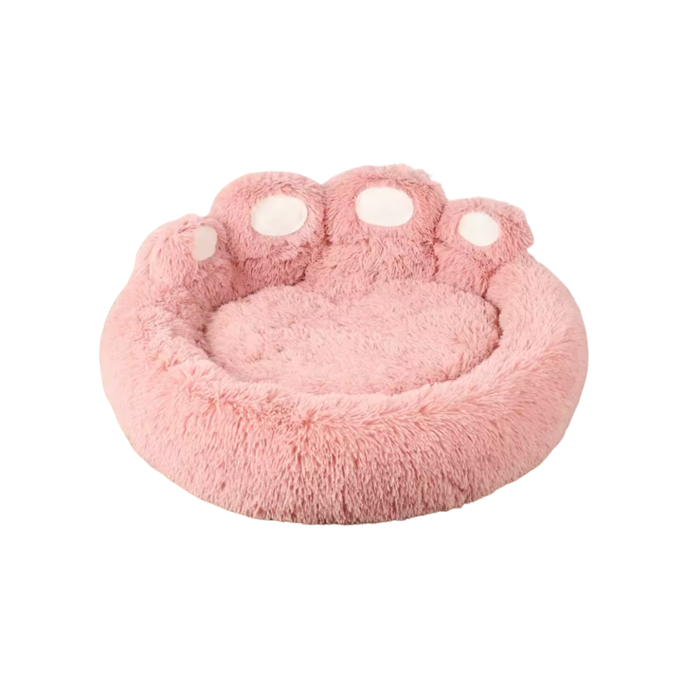 Fluffy Paws Dog Bed | Cozy Sleeper Sofa | Bear Paw Design | Supportive Filling | Non-Slip Base