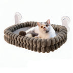 Coffee foldable cat window perch