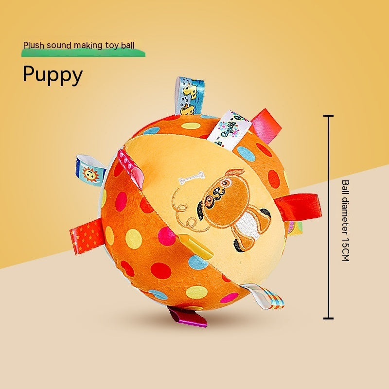 Dog football with puppy plush