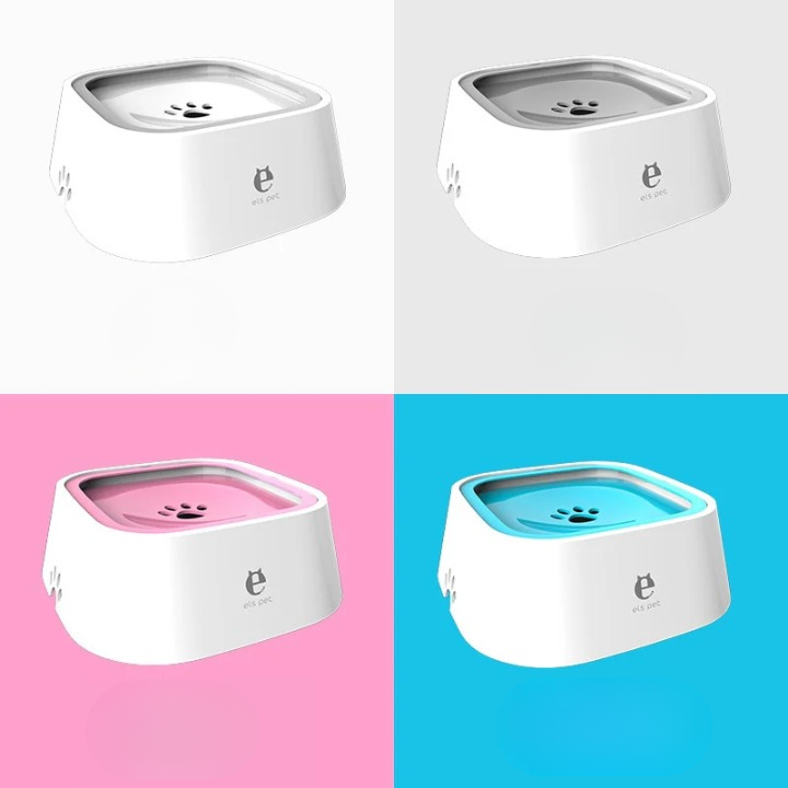 Water bowl with floating disc