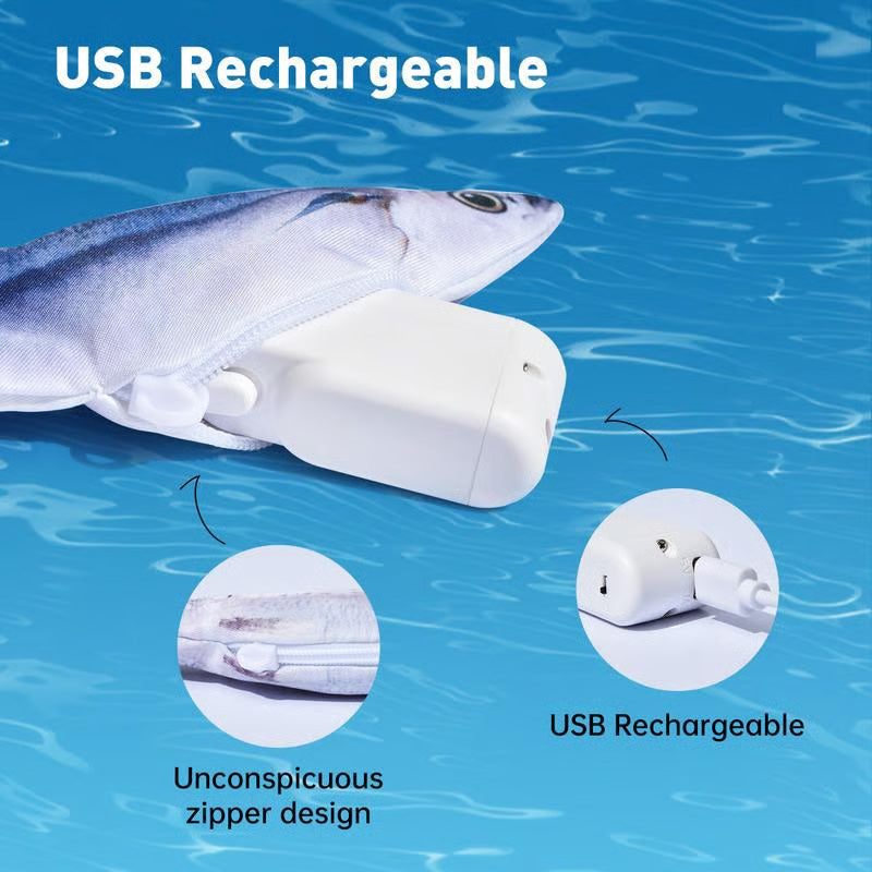 USB rechargeable fish toy