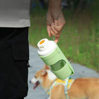 Pet water bottle on a walk