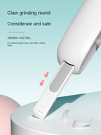 Hidden nail file in clipper handle