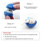 Charging instructions for the ball toy