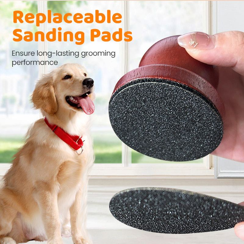Replaceable filing pad of the pet nail file