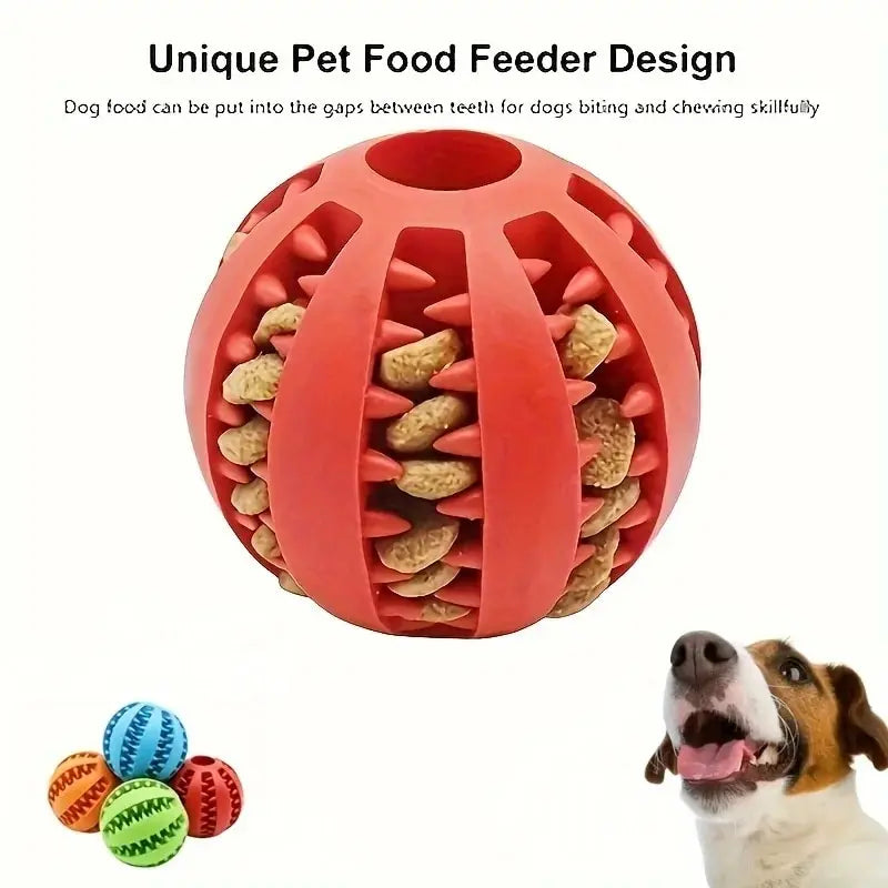 Chew ball with treat gaps