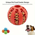 Chew ball with treat gaps