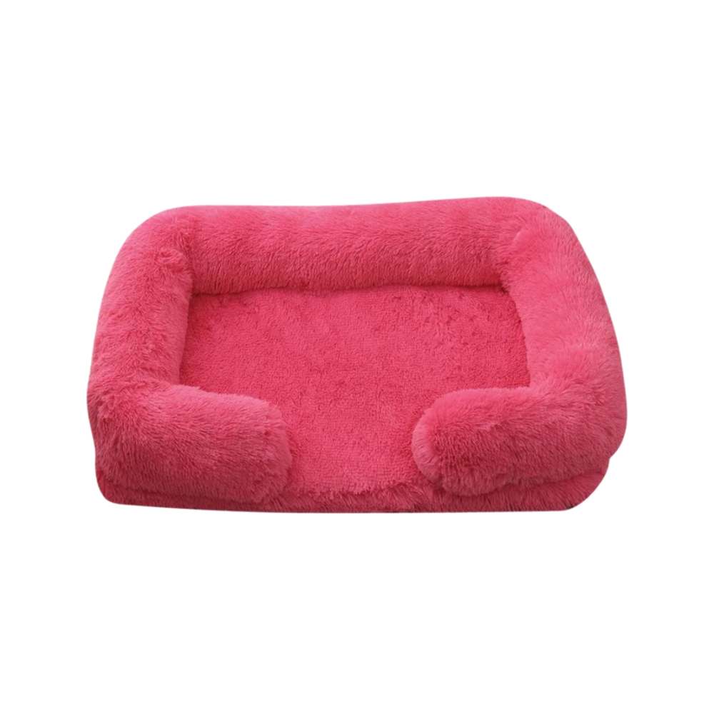 Dog Plush Bed | Calming Comfort | Non-Slip Base | Removable Cover | Soft & Durable Pet Cushion