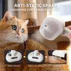 Anti-static grooming with water mist