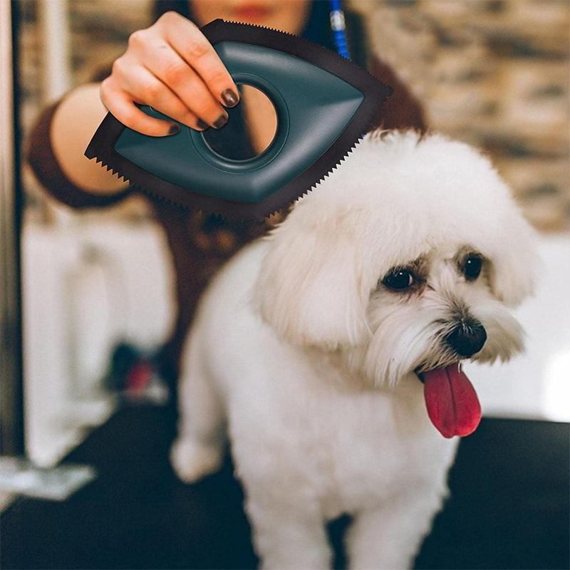 Removing pet hair from a sofa