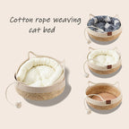 Cotton rope weaving detail