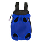 Blue pet carrier backpack