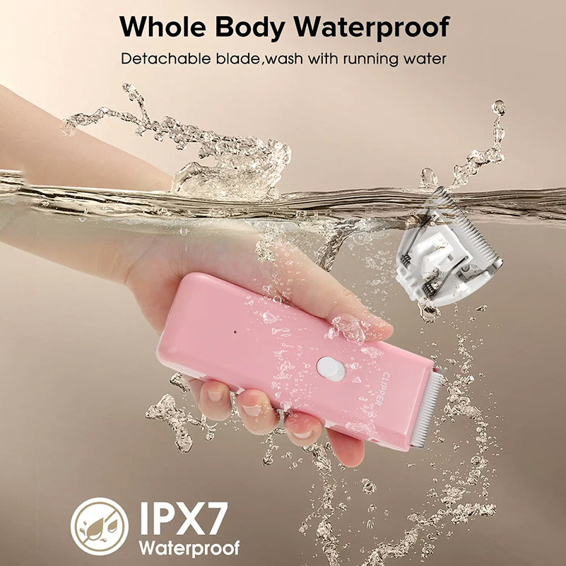Waterproof trimmer with detachable blade