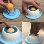 Cat using lick bowl
