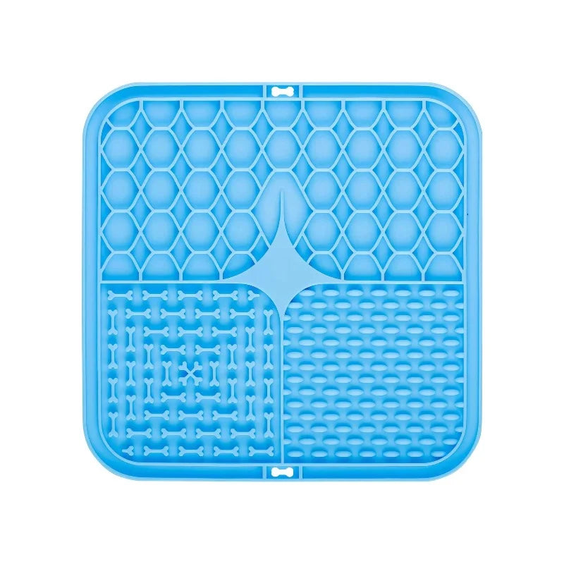 Blue lick mat