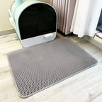 Cat litter mat in use