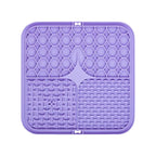 Purple lick mat