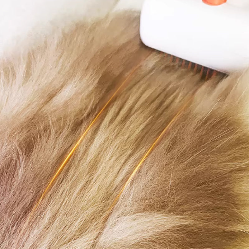 Double-sided pet detangling comb