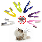 Stainless steel pet grooming comb