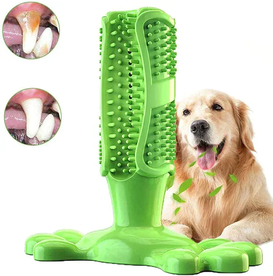 Dog toothbrush chew stick